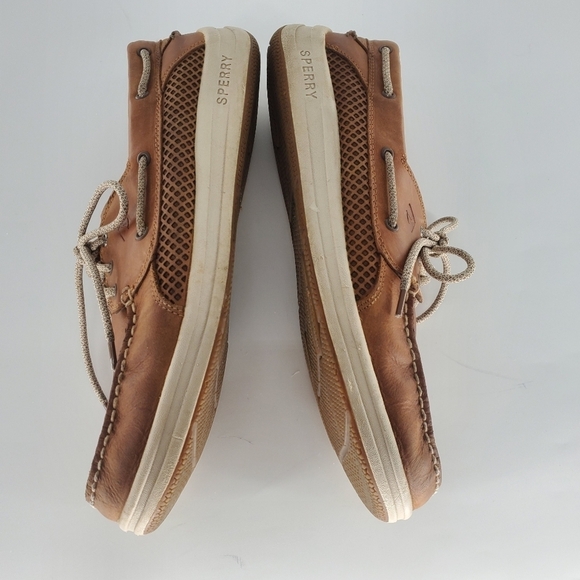 Sperry tan leather slip on driver boat shoe men's size 13 - Picture 7 of 9